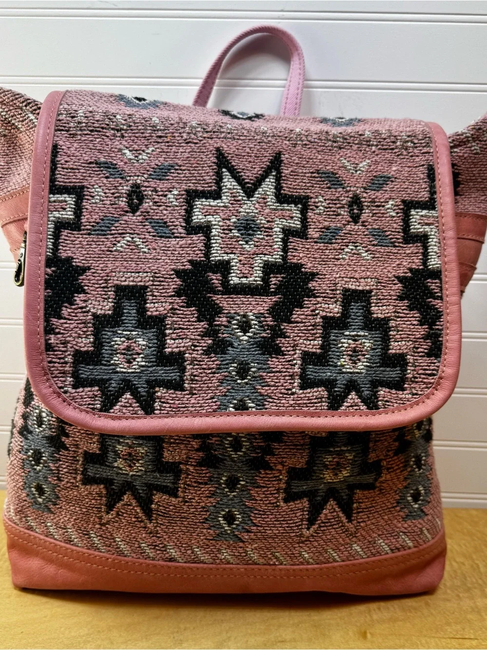 Myra Bag Suzanna Trail Geometric Woven Pink Western Patterned Women’s Backpack